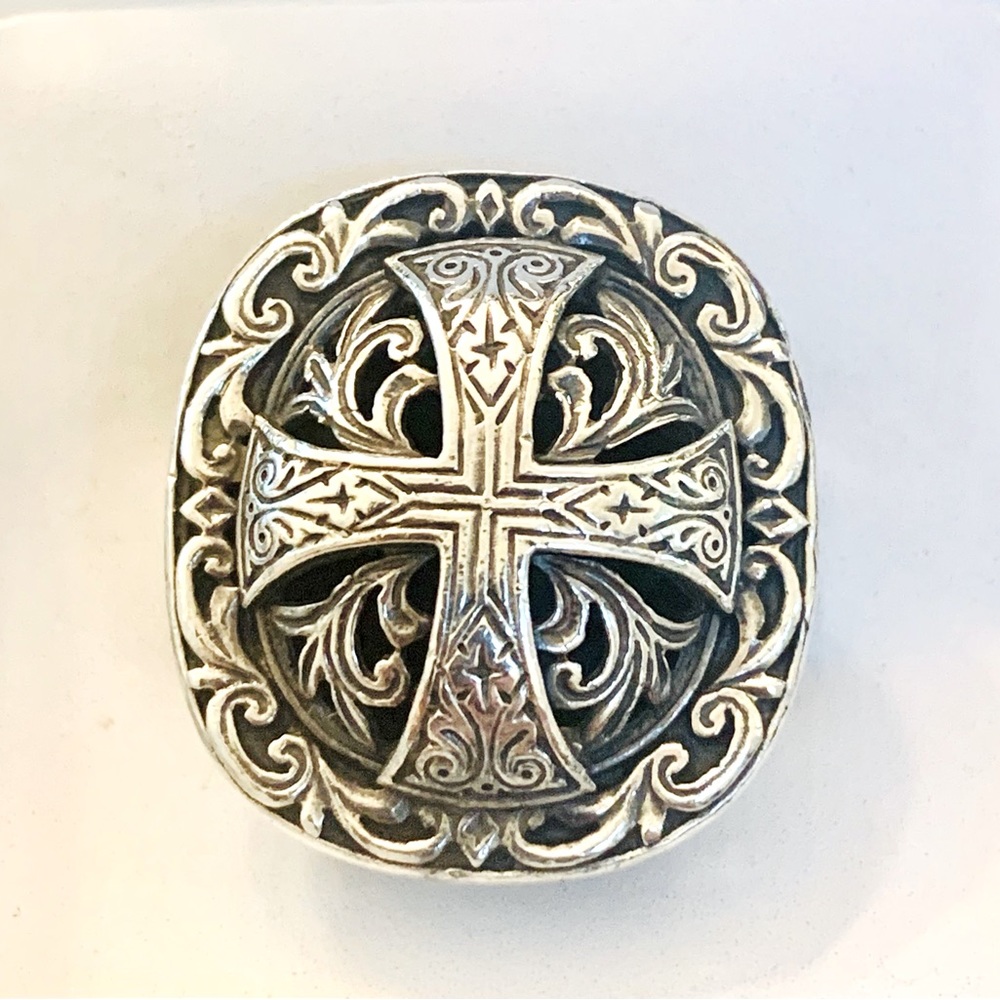 Konstantino Sterling Silver Cross Ring size 7